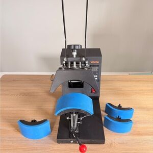 Black and Blue Heat Press Machine